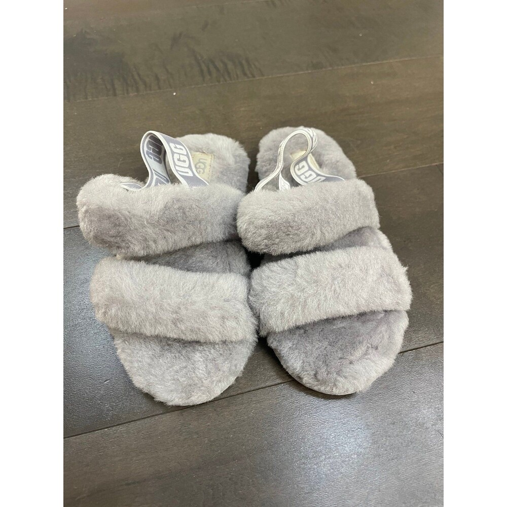 UGG Oh Yeah Slide Kids’ 12 Grey - Picture 2 of 3
